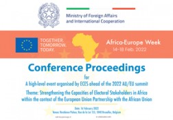 Atti della conferenza Strengthening the Capacities of Electoral Stakeholders in Africa within the context of the European Union Partnership with the African Union